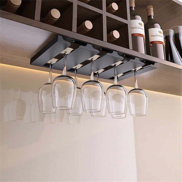 Kalsten | Under Cabinet Glass Organizer Rack