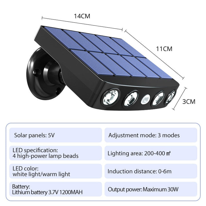 LED Solar Motion Sensor Outdoor Light | Kalsten