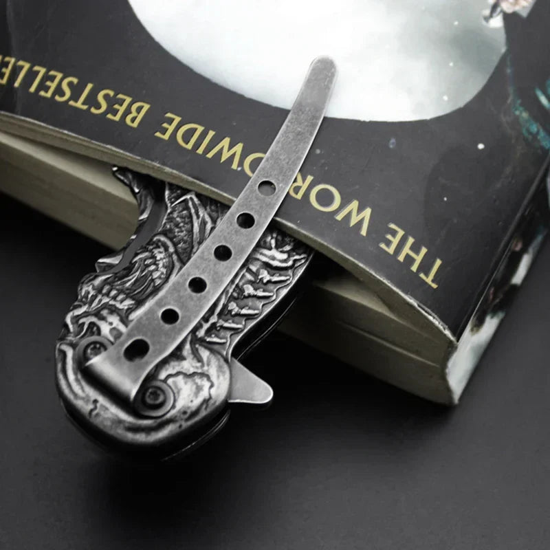 Tactical Nigh Skull Foldable Pocket Knife | Kalsten