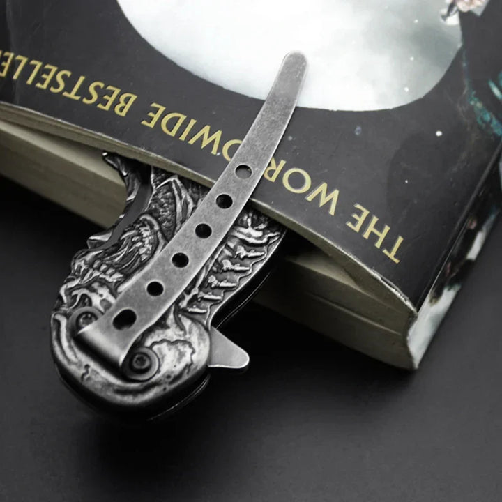 Tactical Nigh Skull Foldable Pocket Knife | Kalsten