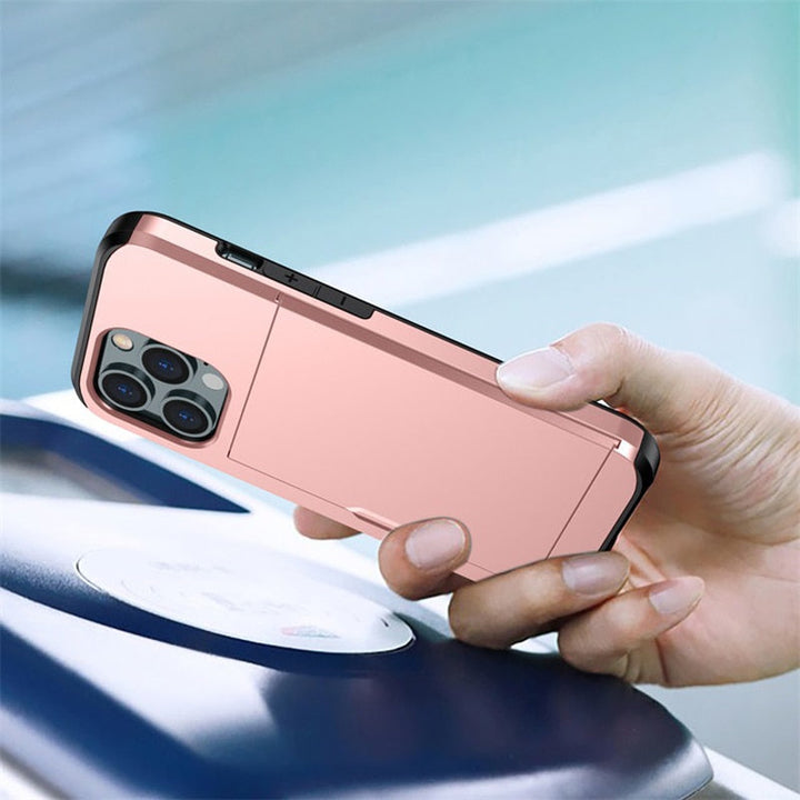 Kalsten | Business Armor Slide Wallet iPhone Case