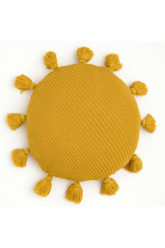 Fringe round seat cushion | Bowlift