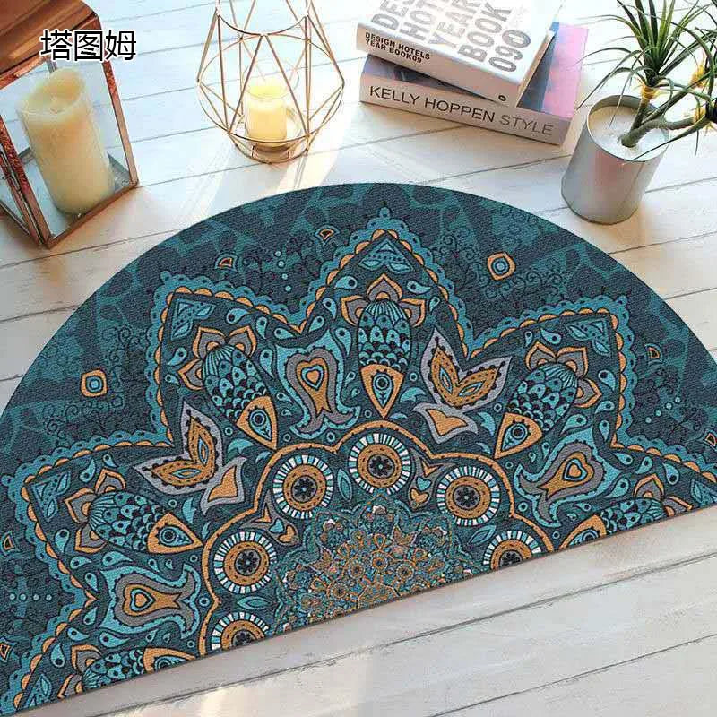 Kalsten | Bohemian non-slip semicircular doormat