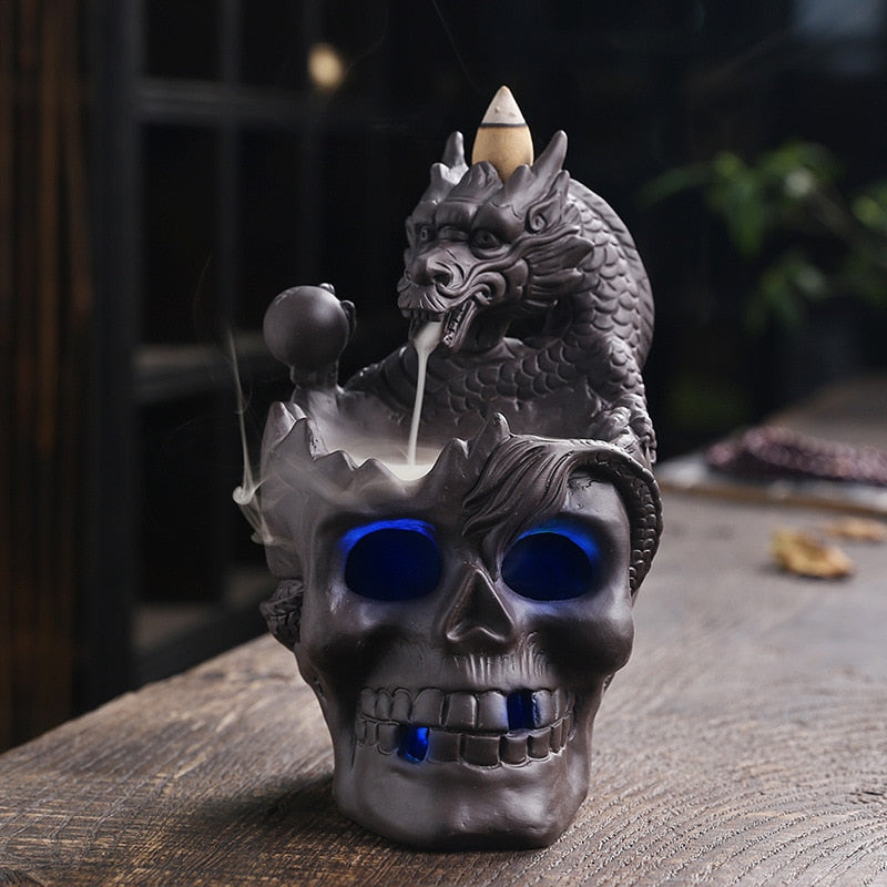 Dragon Skull LED Incense Burner | Kalsten