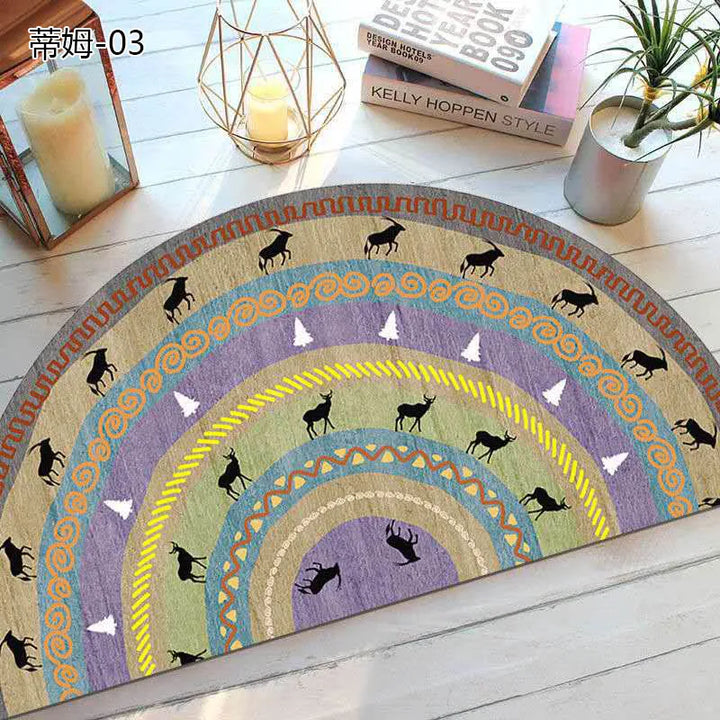 Kalsten | Bohemian non-slip semicircular doormat