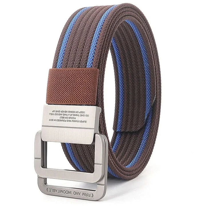 Kalsten | Unisex Canvas Belt – Double Metal Ring Buckle, Adjustable