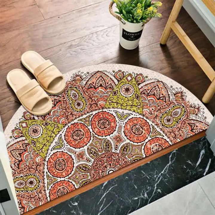 Kalsten | Bohemian non-slip semicircular doormat