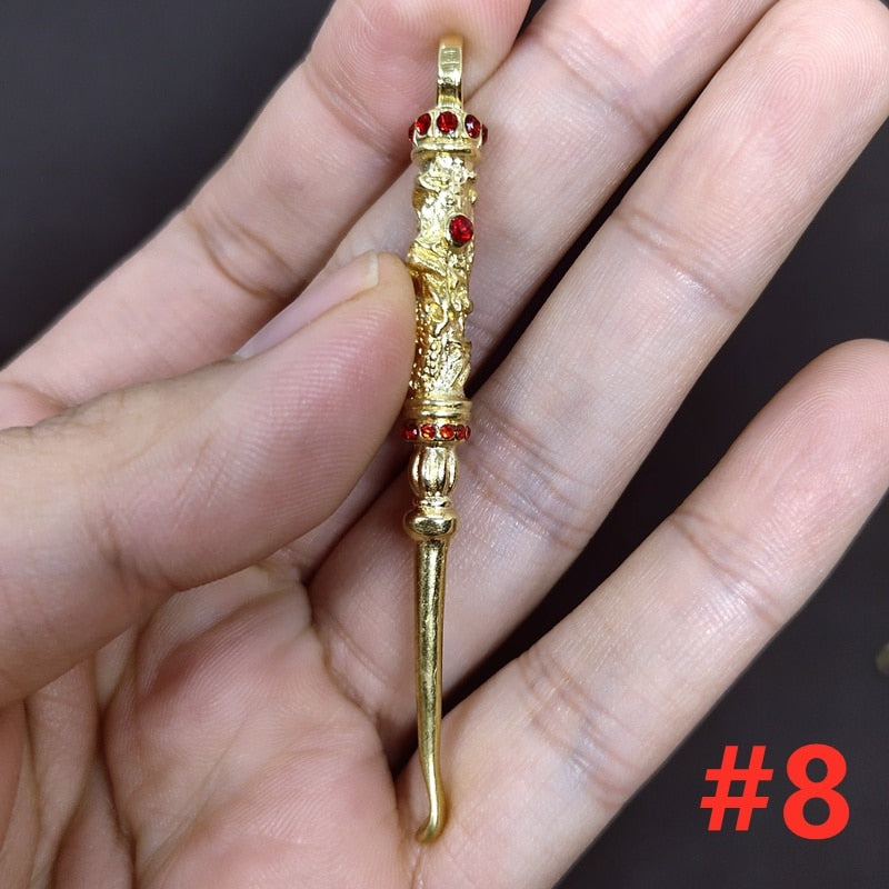 Retro Radiance Brass Mini Tool Vintage Keychain | Kalsten