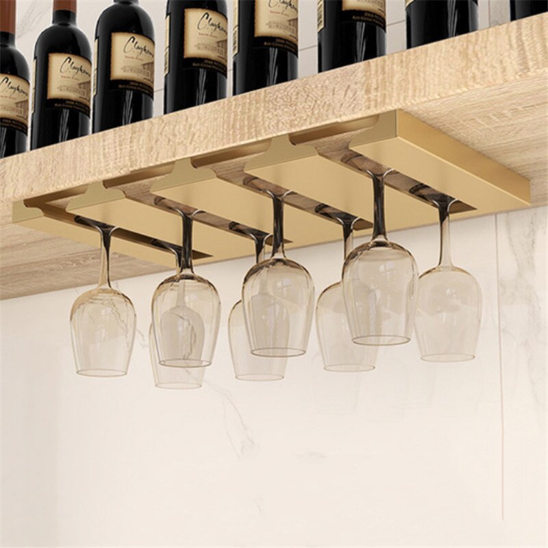 Kalsten | Under Cabinet Glass Organizer Rack
