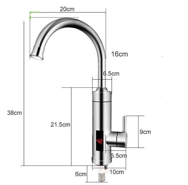 Skanto | Electric Kitchen Faucet – Instant Hot & Cold Water for Effortless Efficiency