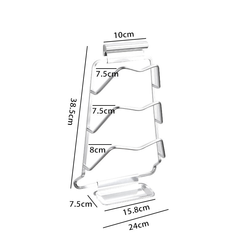 Kalsten | Wall-Mounted Extreme Pot Lid Holder Rack