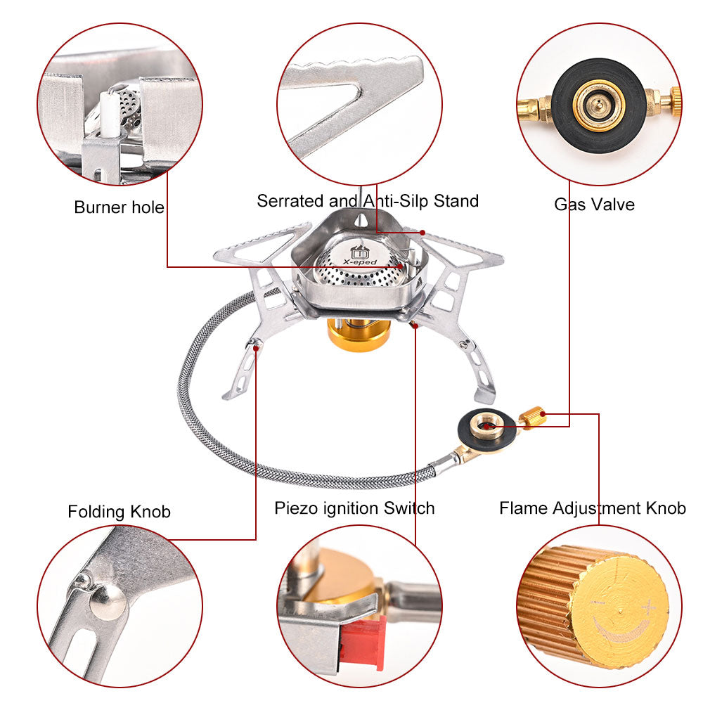 Windproof Outdoor Camping Gas Stove | Kalsten
