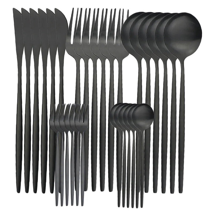 Stainless Steel Cutlery Set – 6-Person Elegant Collection