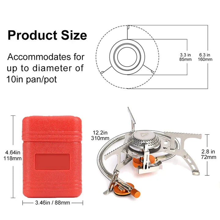 Camping Gas Cooker Stainless Steel | Kalsten