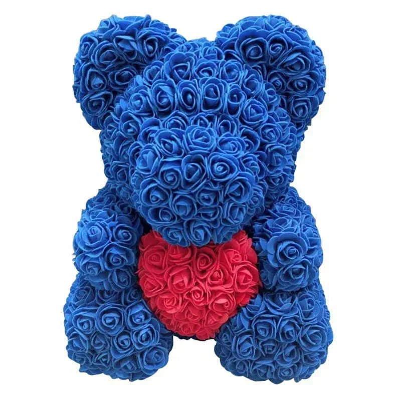 Kalsten | Rose Teddy Bear with Handmade Foam Roses – 40cm