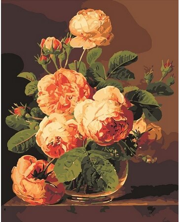 Flower portrait (Paint by number) Kalsten