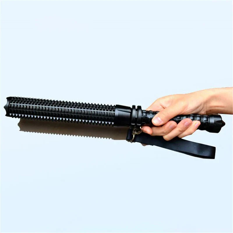 Tactical Rechargeable Flashlight Telescopic Self Defense Stick | Kalsten