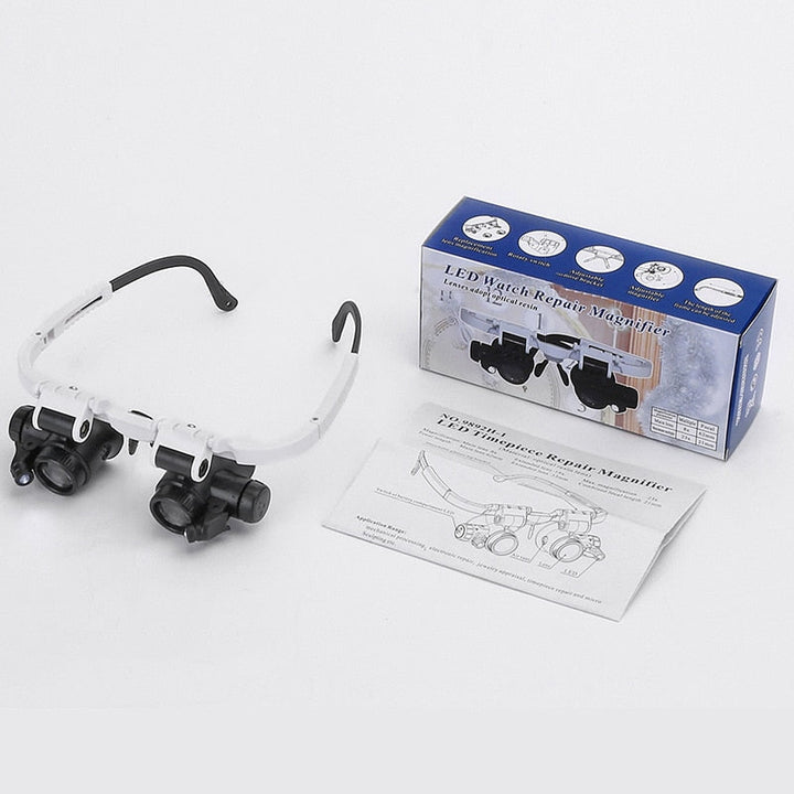 LED Headset Magnifying Glass Precision Tool Kalsten