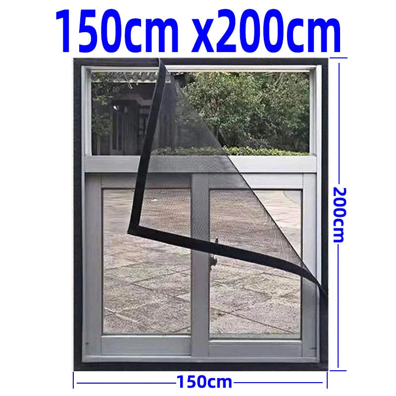 Adjustable invisible washable window net against mosquitoes | Brehn