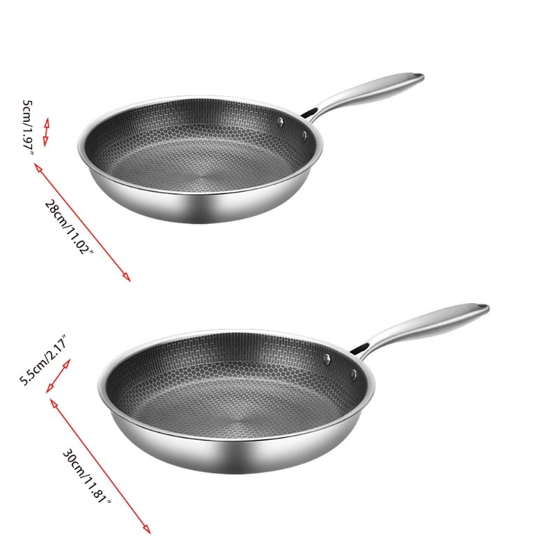 RoestvrijChef | Scratch-resistant Frying Pan with Honeycomb Structure | Kalsten