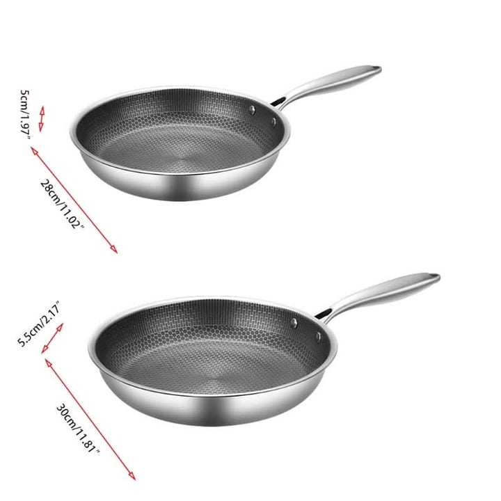 Kalsten | PanPro 30cm Stainless Steel Non-Stick Frying Pan