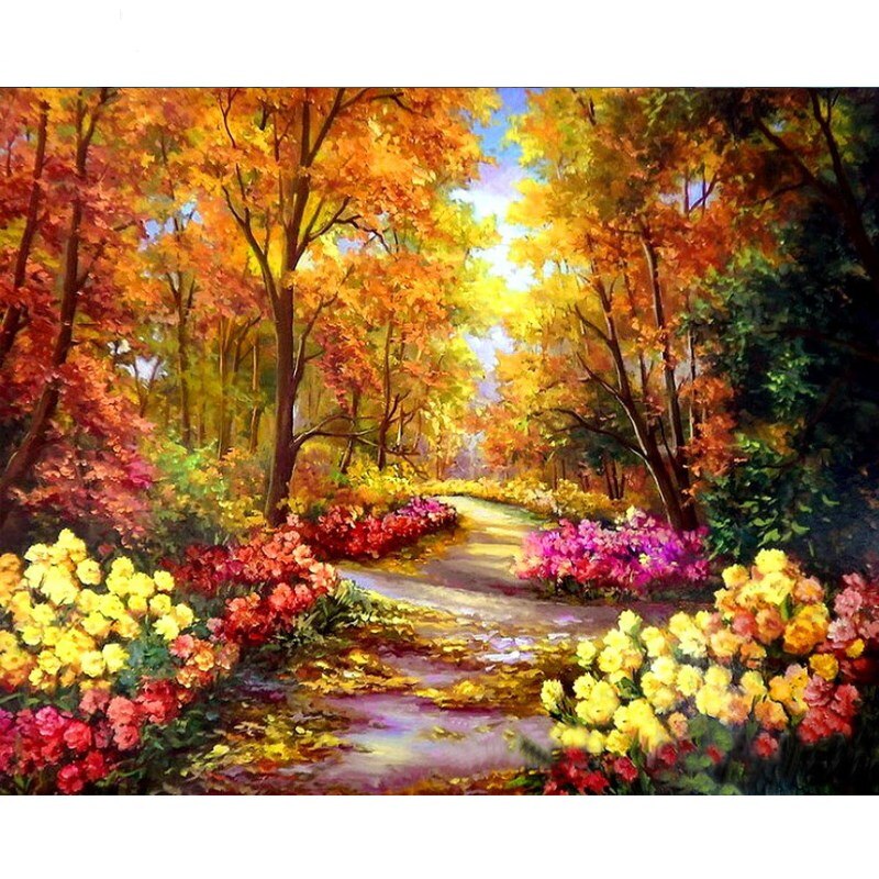 Flower portrait (Paint by number) Kalsten