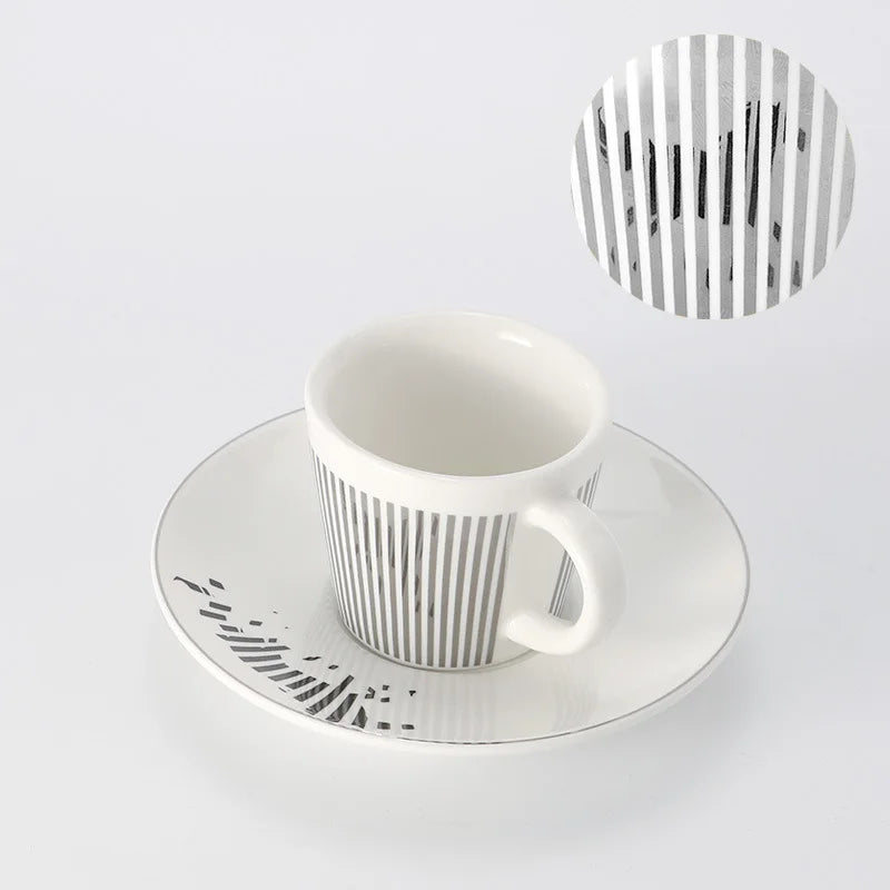 BowLift | Creative dynamic SLR cup Leopard anamorphic zebra cup Luycho coffee tea cup set with coaster 90ml-225ml