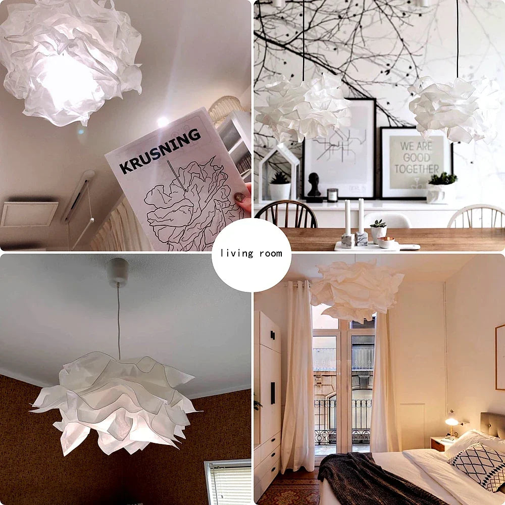 DIY Cloud Lamp Shade Flower Light - 43cm Artistic Pendant Chandelier for Living Room, Bedroom, or Bar Decoration | Kalsten