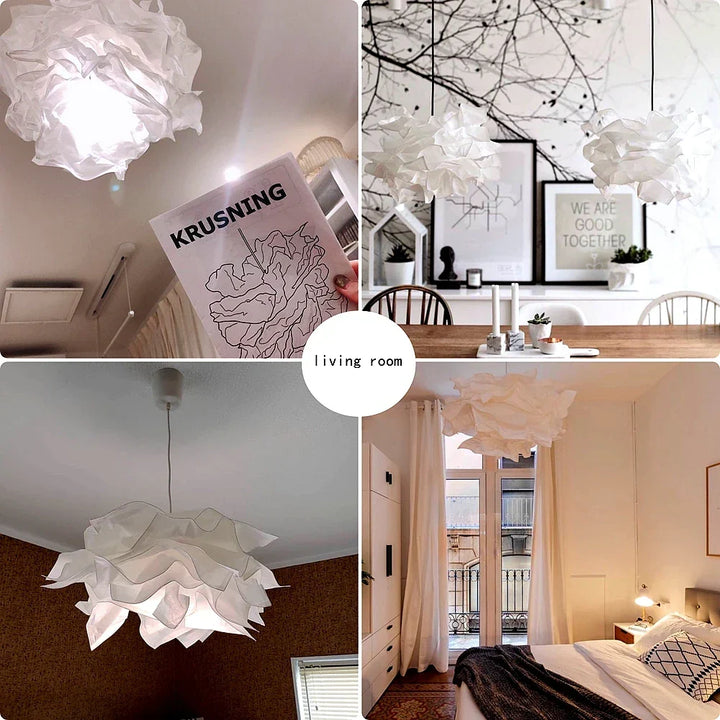 DIY Cloud Lamp Shade Flower Light - 43cm Artistic Pendant Chandelier for Living Room, Bedroom, or Bar Decoration | Kalsten