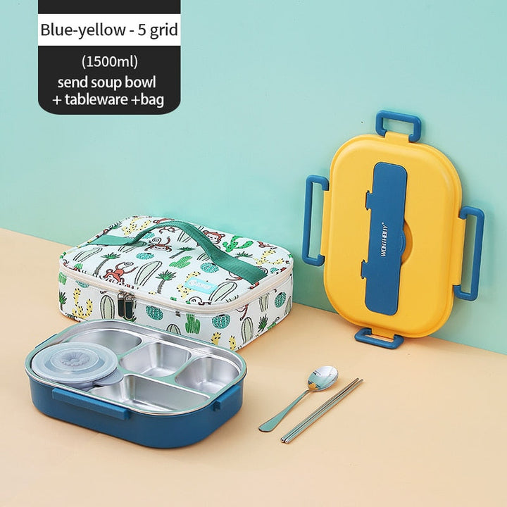 Kalsten | Stainless Steel Multi Compartment Kids Lunch Box