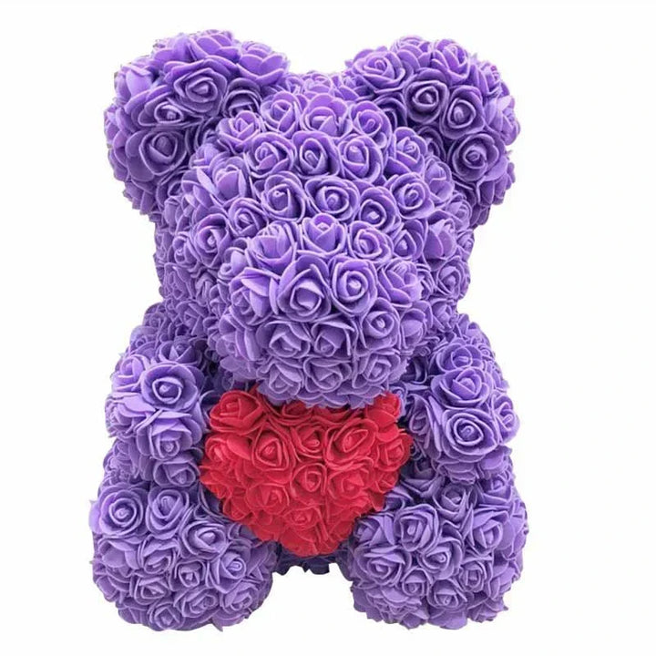 Kalsten | Rose Teddy Bear with Handmade Foam Roses – 40cm