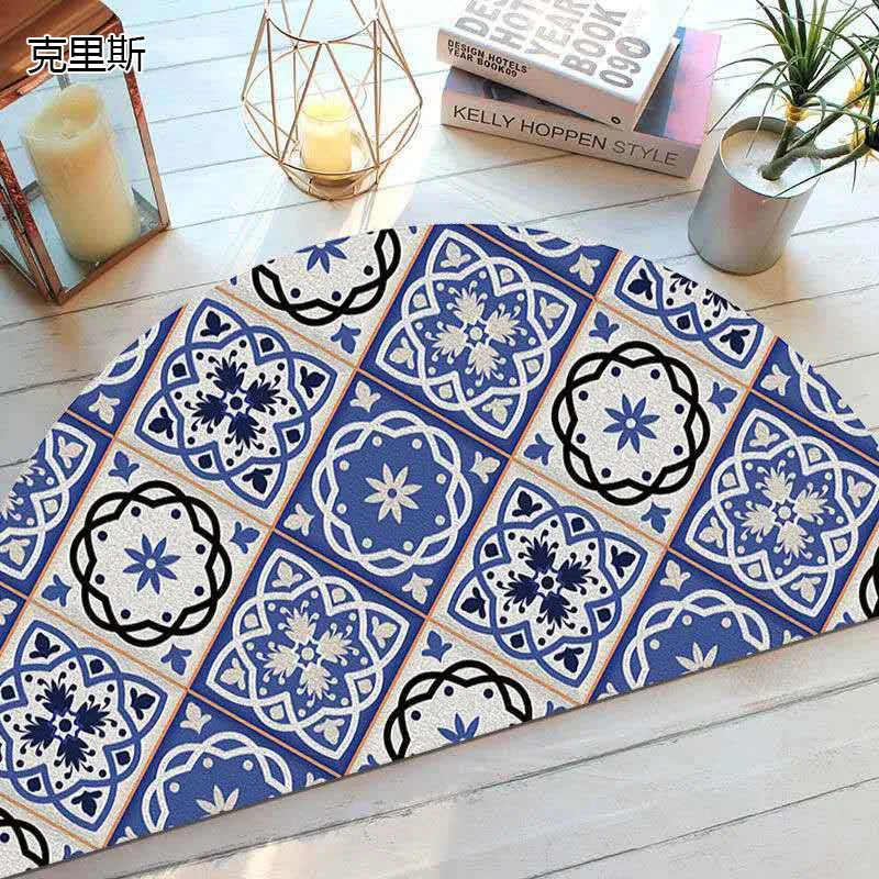 Kalsten | Bohemian non-slip semicircular doormat