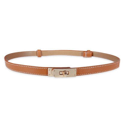 adjustable women's leather belt