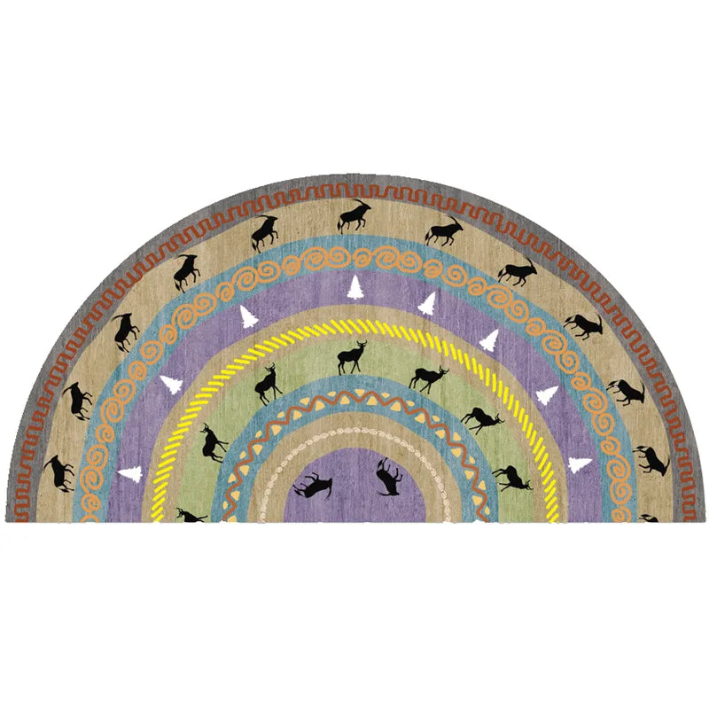Kalsten | Bohemian non-slip semicircular doormat