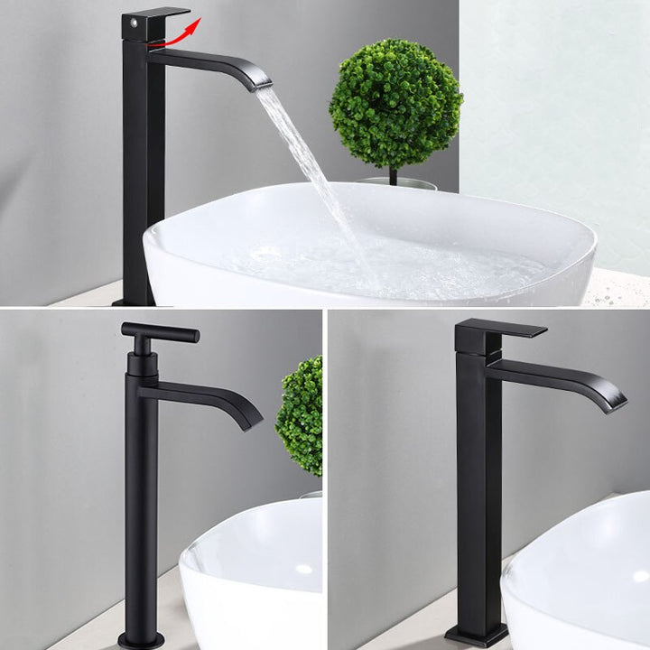 Matte Black Single-Handle Sink Faucet Kalsten