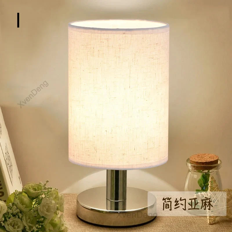 Modern Iron Table Lamp LED Cloth Nordic Desk Light - Perfect for Living Room, Bedroom, Bedside, Study, and Home Decor Lighting Fixtures | Kalsten