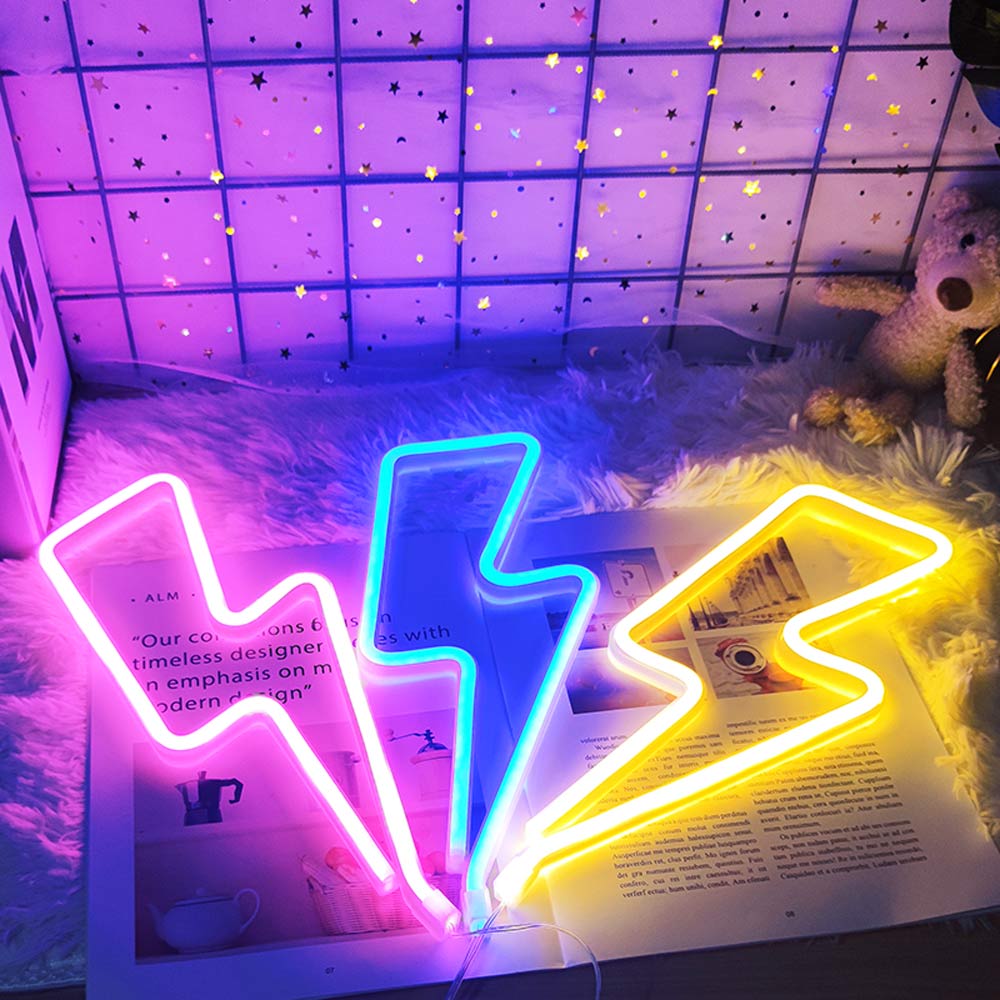 Led Lightning Neon Sign Wall Decor | Kalsten