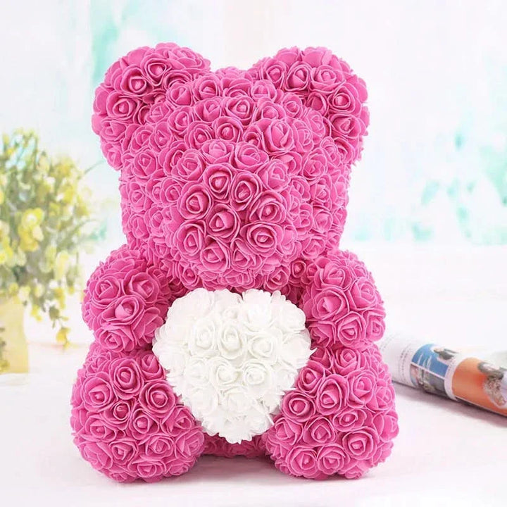 Kalsten | Rose Teddy Bear with Handmade Foam Roses – 40cm