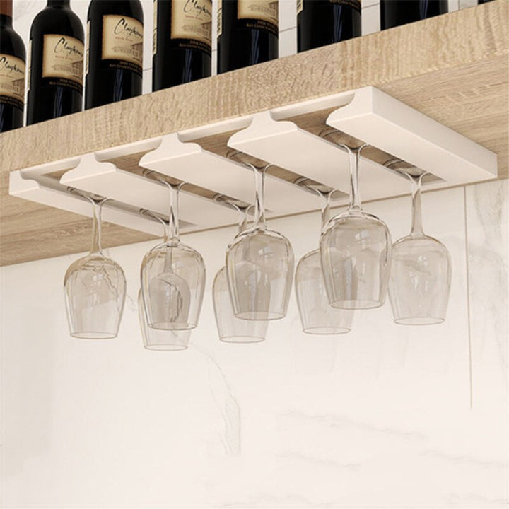 Kalsten | Under Cabinet Glass Organizer Rack