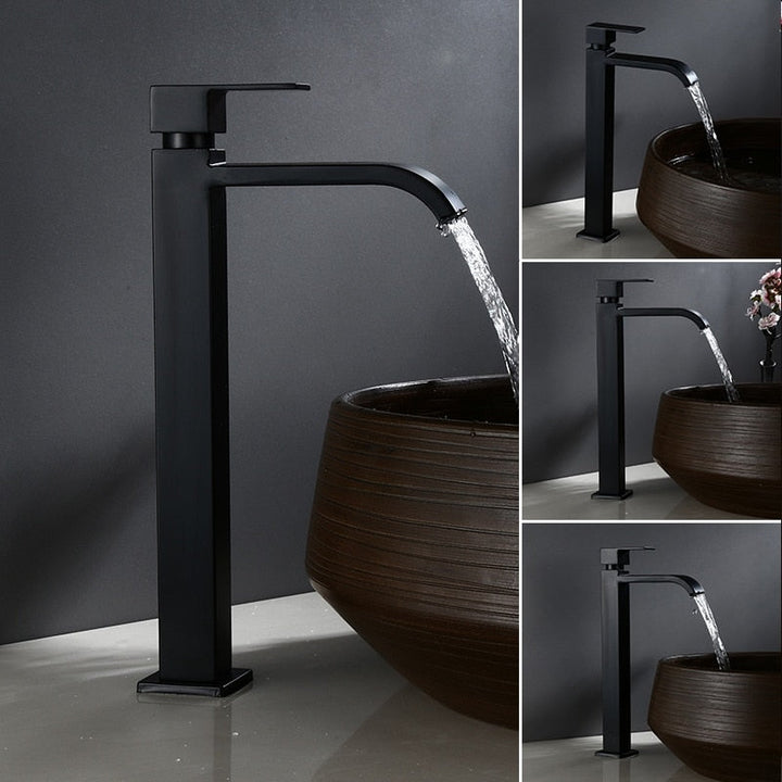 Matte Black Single-Handle Sink Faucet Kalsten