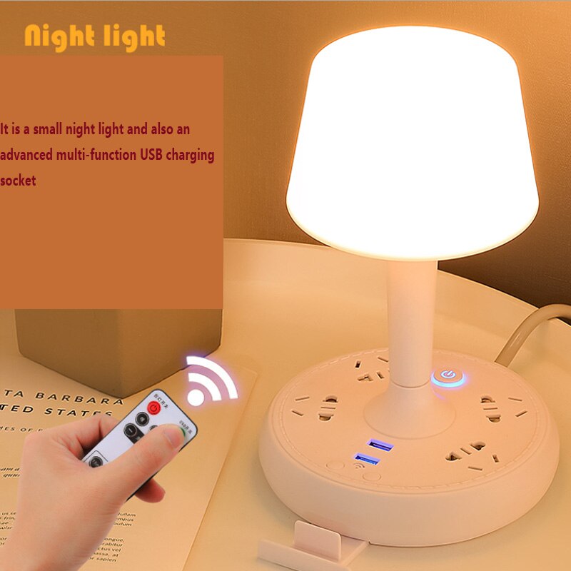 Multi Power Strip Phone Holder Table Lamp | Kalsten