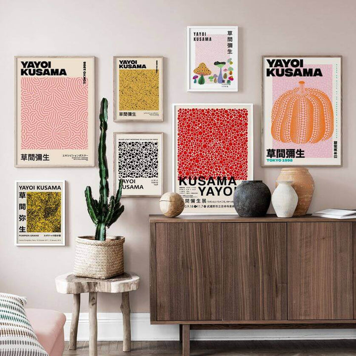 Kalsten | Yayoi Kusama Abstract Premium Poster
