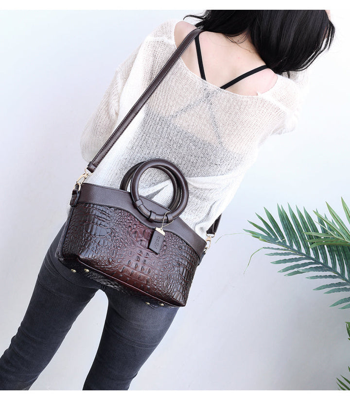 Kalsten | Vintage Crocodile-Embossed Bag with Handcrafted Details