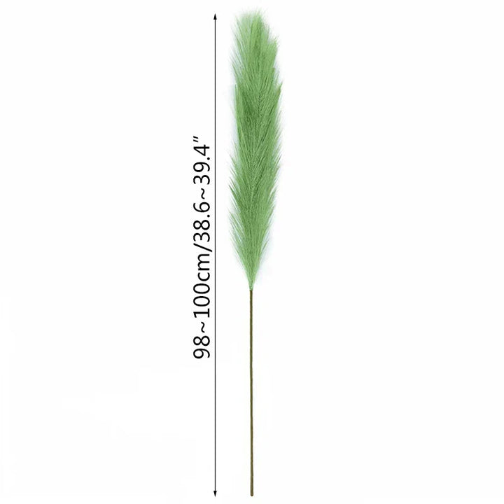 Kalsten | 5 pieces 100 cm Artificial Pampas Grass Dried Flower Bouquet Wedding Party Decoration Home Room DIY Artificial Plants Decoration Supplies