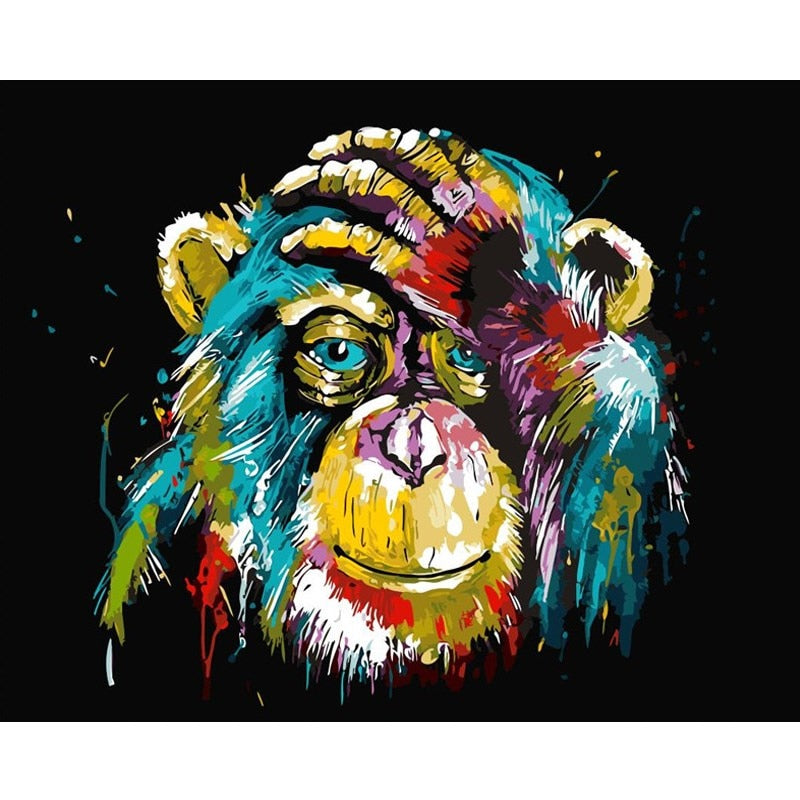 Animal portrait (Painting by numbers) Kalsten