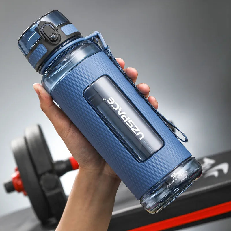 Kalsten | UZSPACE Sport Water Bottles, BPA-free, portable, impact-resistant, leak-proof, large capacity, fitness water kettle, Tritan plastic drinking bottle
