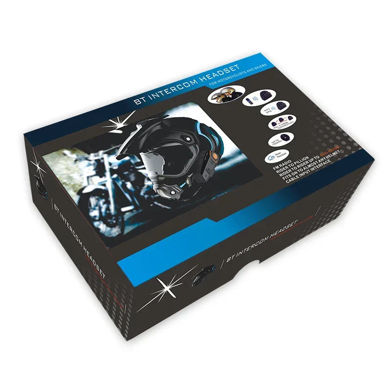Kalsten | Waterproof Bluetooth Motorcycle Intercom with FM & 1000M Range – RoadLink