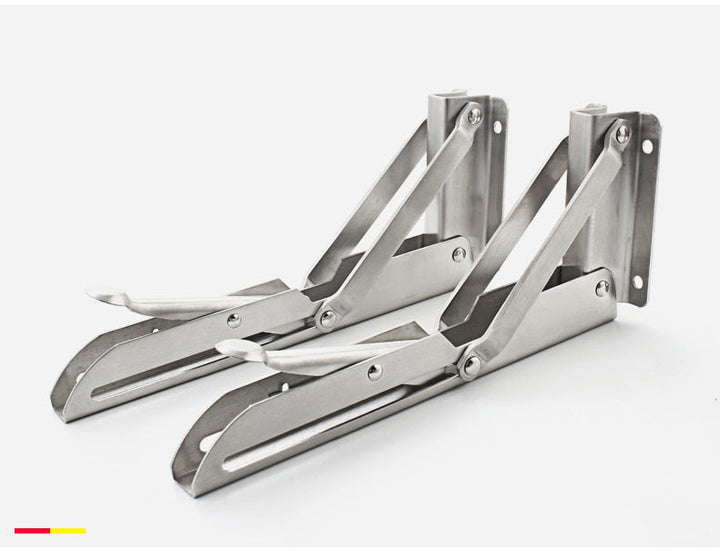Kalsten | 2-piece set collapsible shelf brackets, heavy-duty, made of stainless steel for tables, motorhomes and space-saving