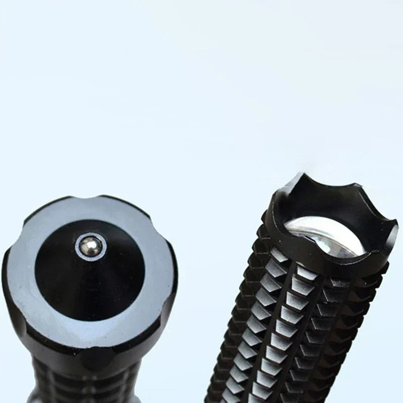 Tactical Rechargeable Flashlight Telescopic Self Defense Stick | Kalsten