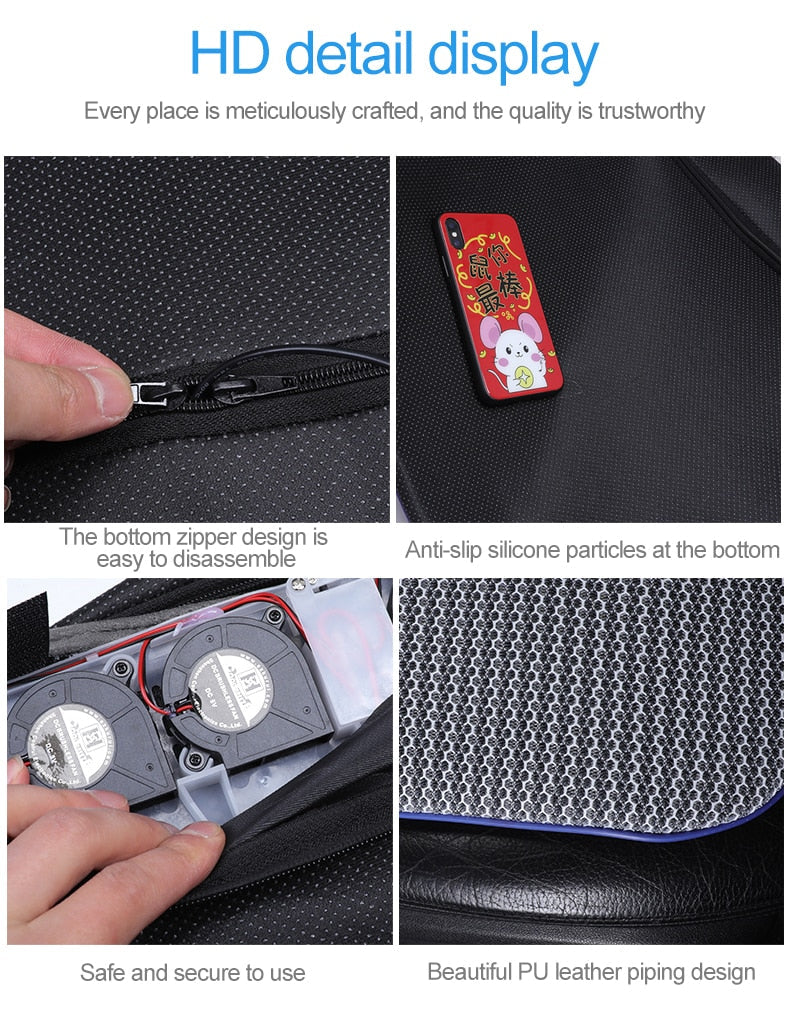 Cooling Fan Car Seat Cushion Pad | Kalsten